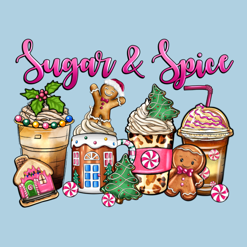 Sugar And Spice Pink Gingerbread Coffee Cups Premium Hoodie by Zillion Design Studio | Teevron
