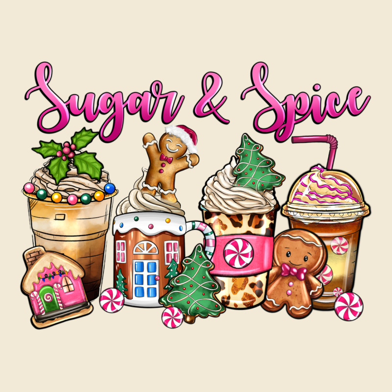 Sugar And Spice Pink Gingerbread Coffee Cups Premium Hoodie by Zillion Design Studio | Teevron