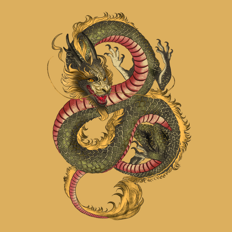 Green And Yellow Dragon Premium Hoodie by RanaPortraitStore | Teevron
