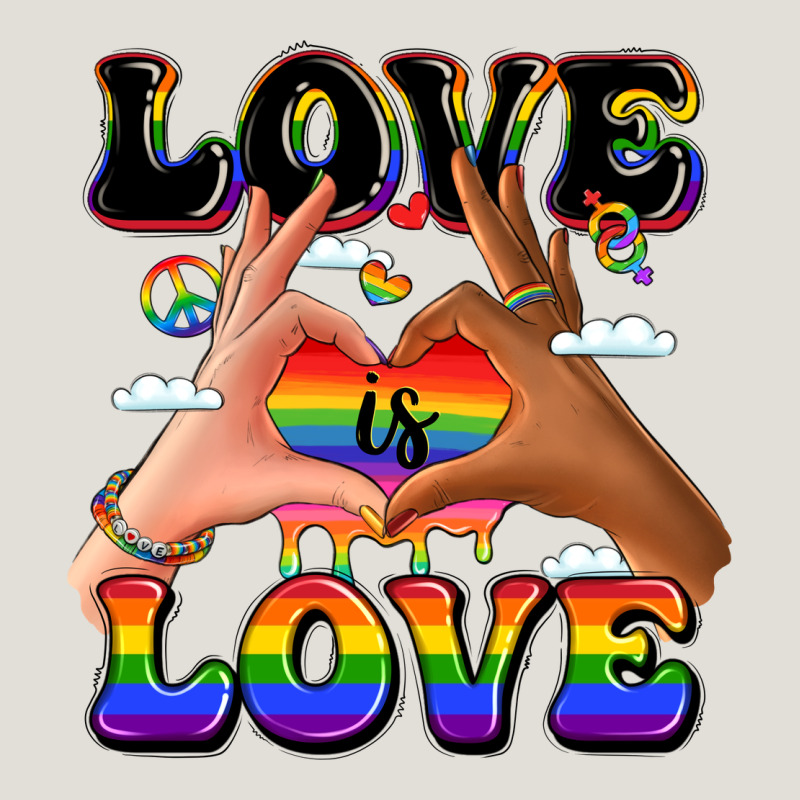 Love Is Love Lgbtq Pride Hands Heavy Core Tee by LillyAllenDesigns | Teevron