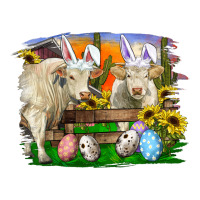 easter farm cows bunny ears and eggs | Teevron
