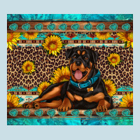 Rottweiler With Western Background Ladies Tee | Teevron
