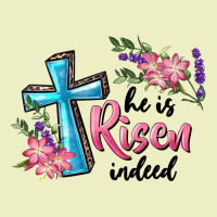 He Is Risen Indeed Cross And Flowers Urban Hoodie | Teevron
