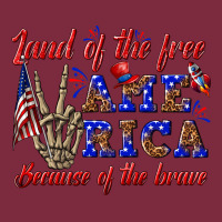 Land Of The Free America Because Of The Brave Premium Hoodie | Teevron