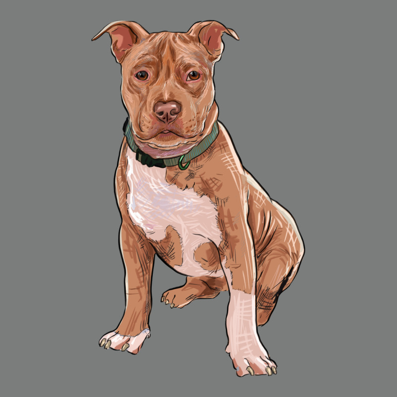 Brown Pitbull Premium Hoodie by RanaPortraitStore | Teevron