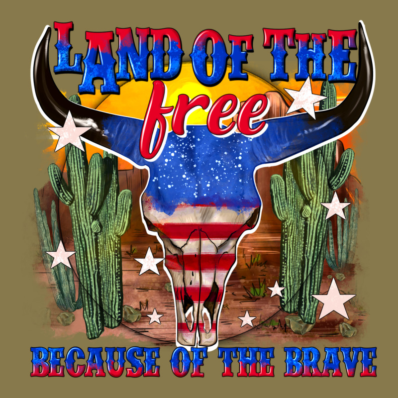 Land Of The Free Because Of The Brave Premium Hoodie by texasbilliewilder | Teevron