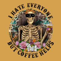 I Hate Everyone But Coffee Helps With Flowers Urban Hoodie | Teevron