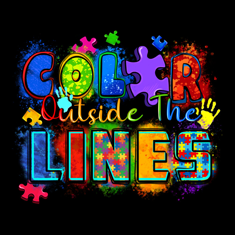 Color Outside The Lines Autism Awareness Urban Hoodie by Zillion Design Studio | Teevron