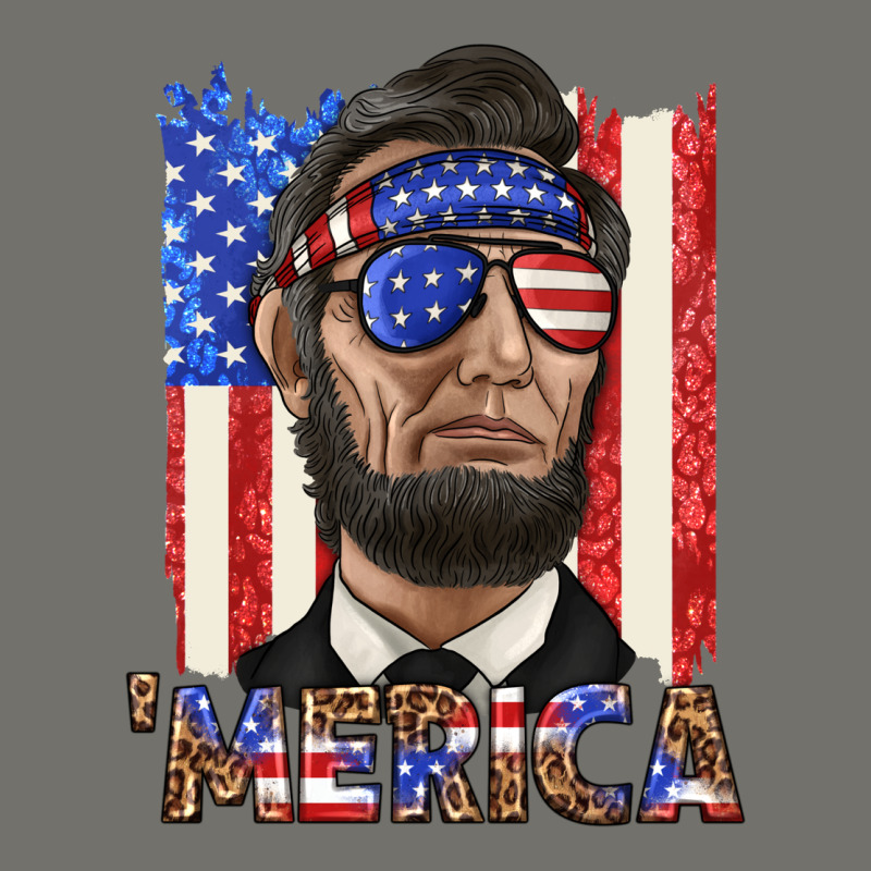 Merica With Lincoln Premium Hoodie by texasbilliewilder | Teevron
