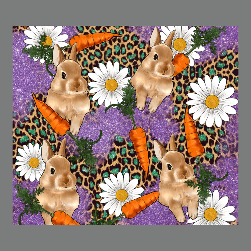 Easter Bunny Carrot Daisys Leopard Glitter Premium Hoodie by RanaPortraitStore | Teevron