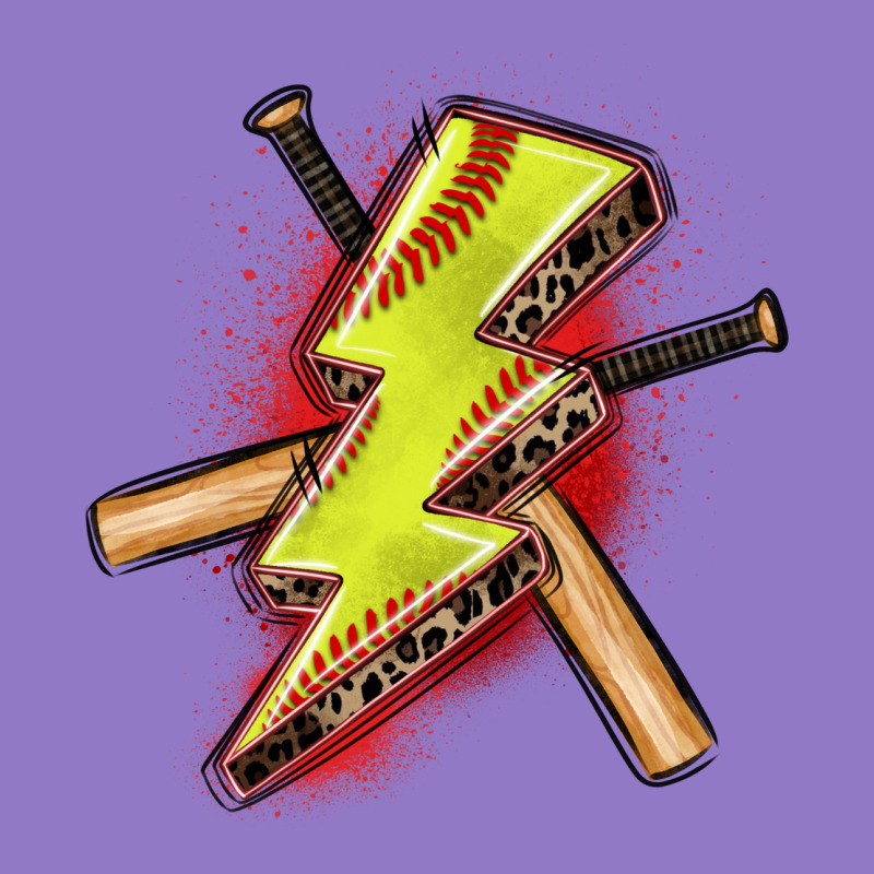Softball Lightning Bolt Urban Hoodie by Zillion Design Studio | Teevron