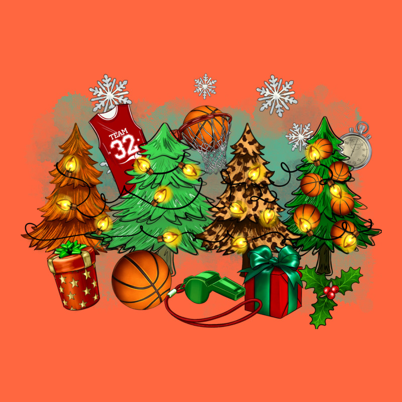 Christmas Trees With Basketball Premium Hoodie by Zillion Design Studio | Teevron
