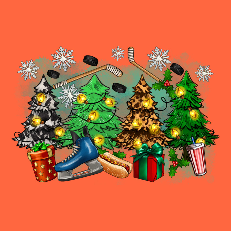 Christmas Trees With Hockey Premium Hoodie by Zillion Design Studio | Teevron