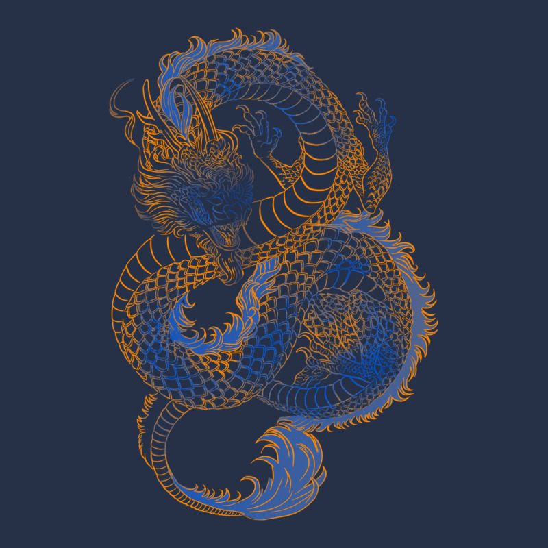 Blue And Orange Dragon Premium Hoodie by RanaPortraitStore | Teevron