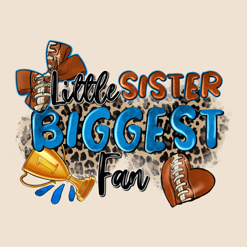 Little Sister Biggest Fan Football Urban Hoodie by Zillion Design Studio | Teevron