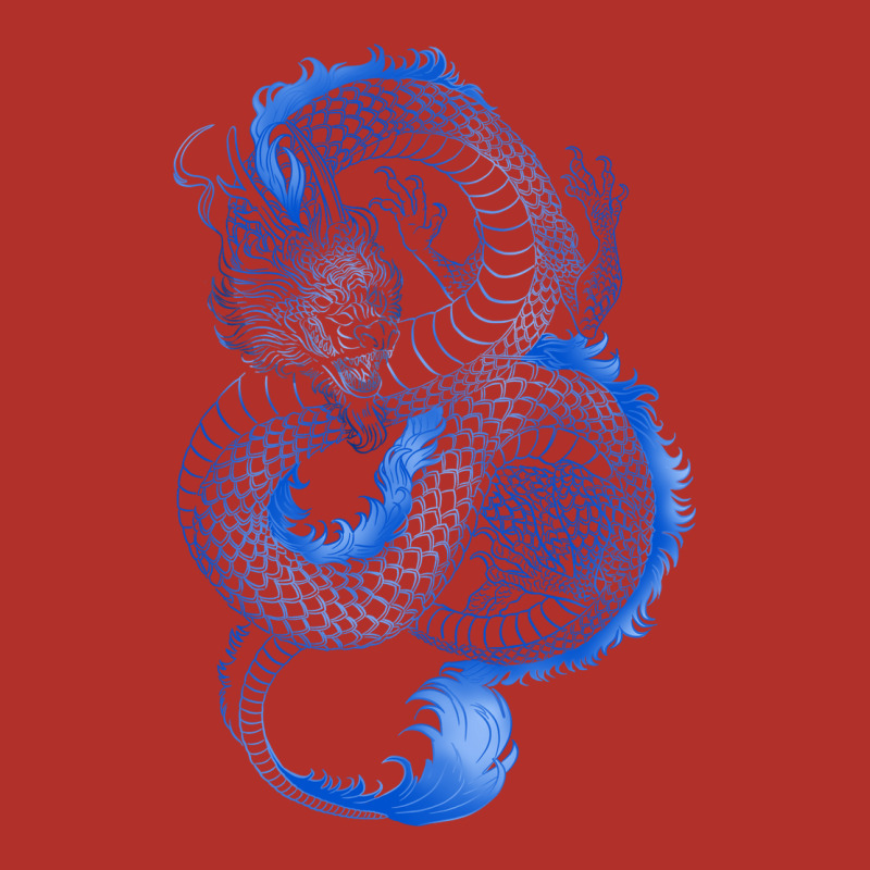Blue Dragon Premium Hoodie by RanaPortraitStore | Teevron