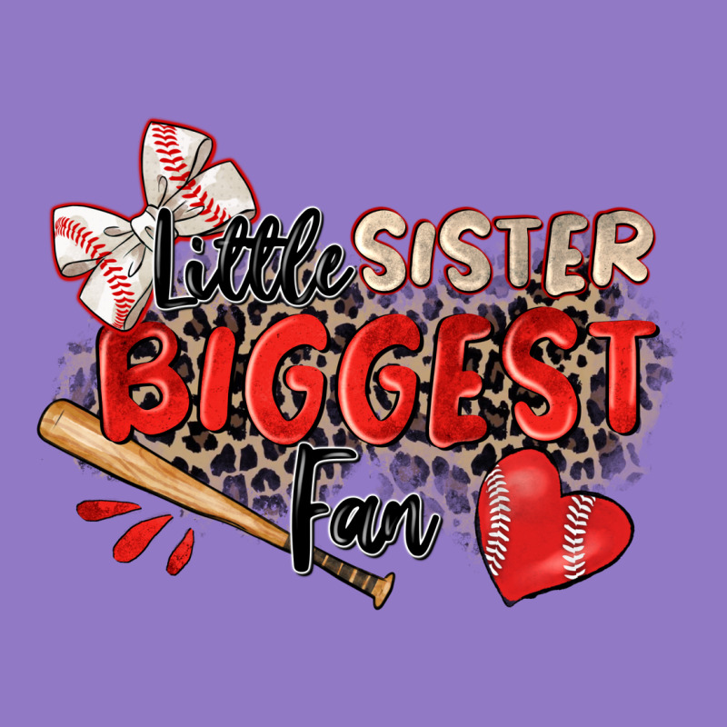 Little Sister Biggest Fan Baseball Urban Hoodie by Zillion Design Studio | Teevron