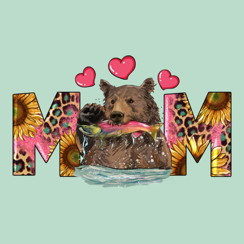 Mom Bear With Sunflowers Premium Hoodie by RanaPortraitStore | Teevron