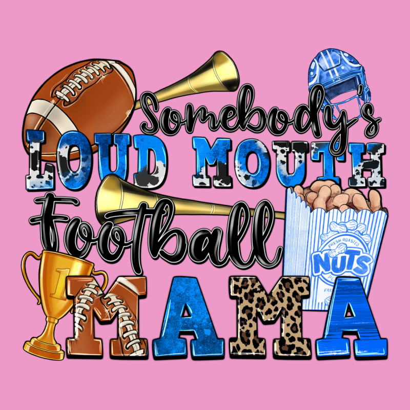Somebody's Loud Mouth Football Mama Urban Hoodie by Zillion Design Studio | Teevron