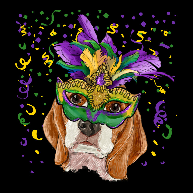 Mardi Gras  Mask Beagle Urban Hoodie by RanaPortraitStore | Teevron