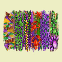 Mardi Gras Brush Strokes King Cake And Craw Fish Urban Hoodie | Teevron