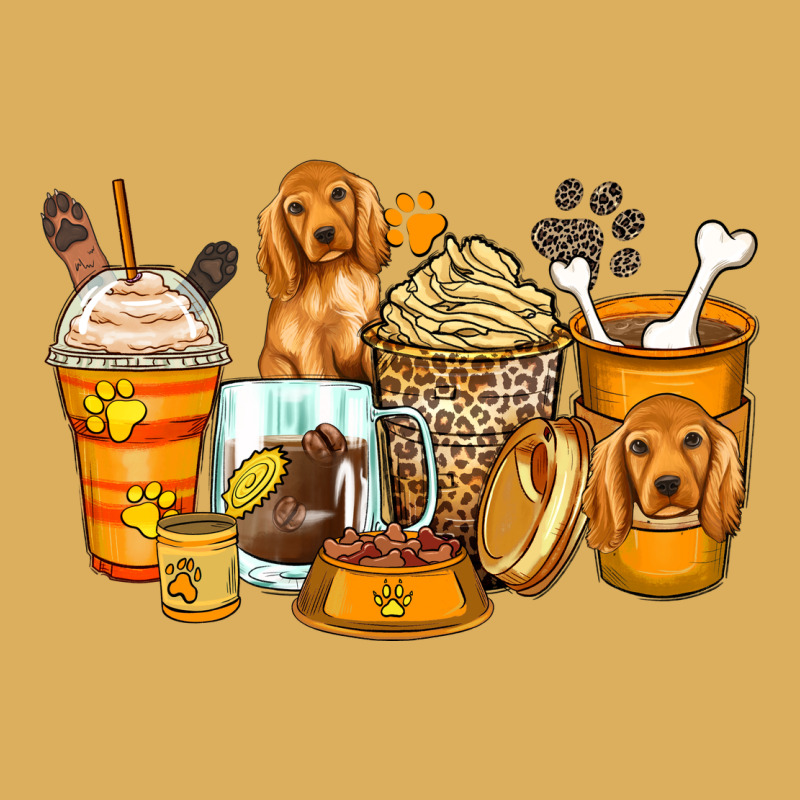 Cocker Spaniel Coffee Cups Premium Hoodie by Zillion Design Studio | Teevron