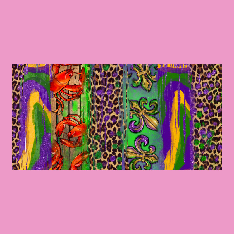 Mardi Gras Brushstrokes Crawfish Fleur De Lis Urban Hoodie by RanaPortraitStore | Teevron