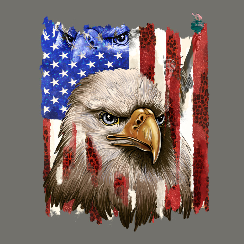 Usa Flag With Eagle Head Premium Hoodie by texasbilliewilder | Teevron