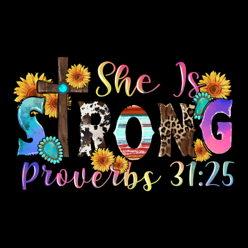 She Is Strong Proverbs 31 25 Urban Hoodie by Zillion Design Studio | Teevron
