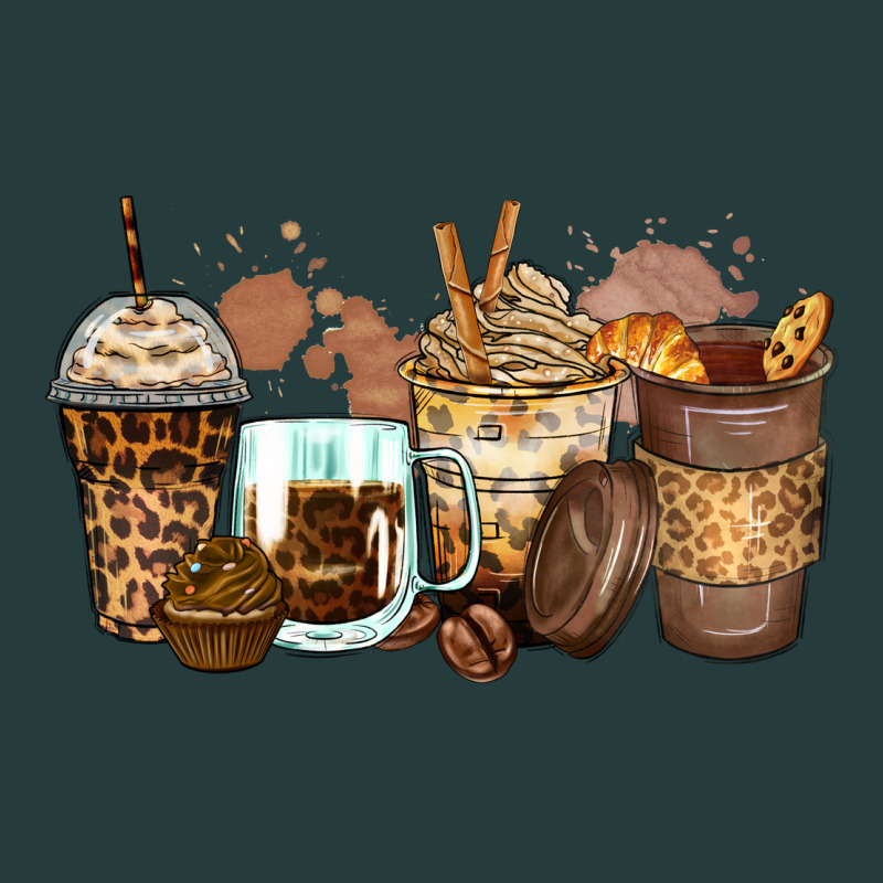 Leopard Coffee Cups Premium Hoodie by Zillion Design Studio | Teevron