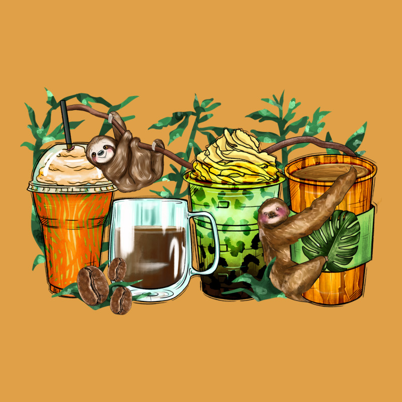 Sloth Coffee Cups Premium Hoodie by Zillion Design Studio | Teevron