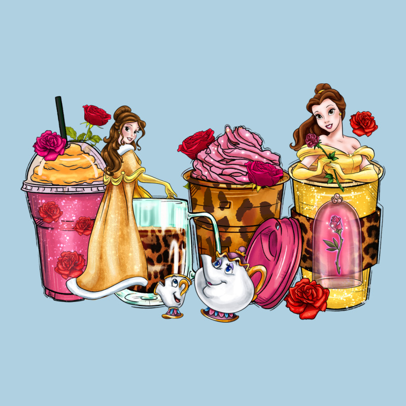 Princess Cartoon Coffee Cups Premium Hoodie by Zillion Design Studio | Teevron