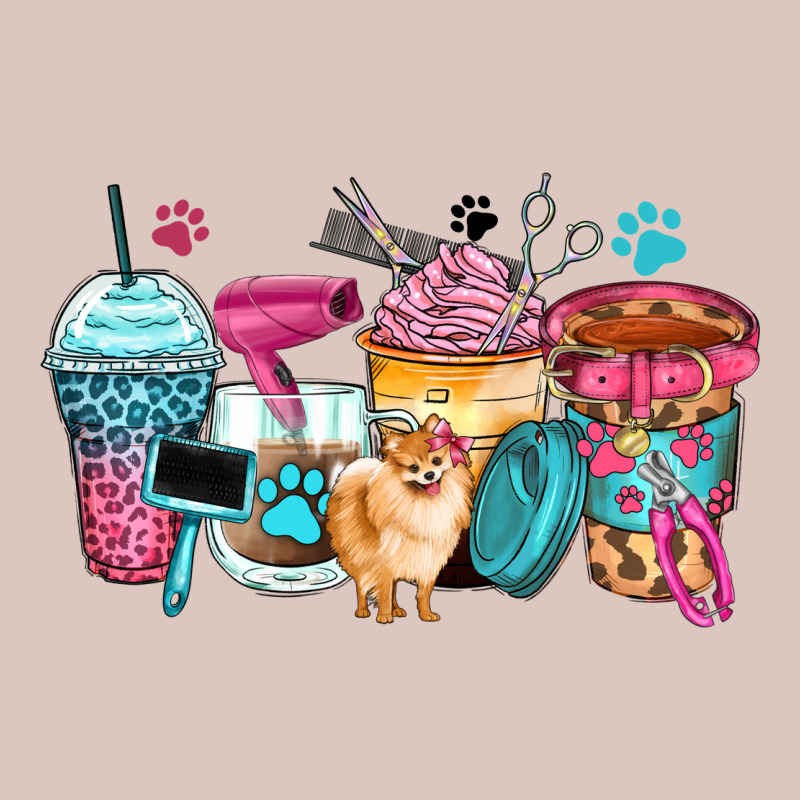 Pet Groomer Coffee Cups Premium Hoodie by Zillion Design Studio | Teevron