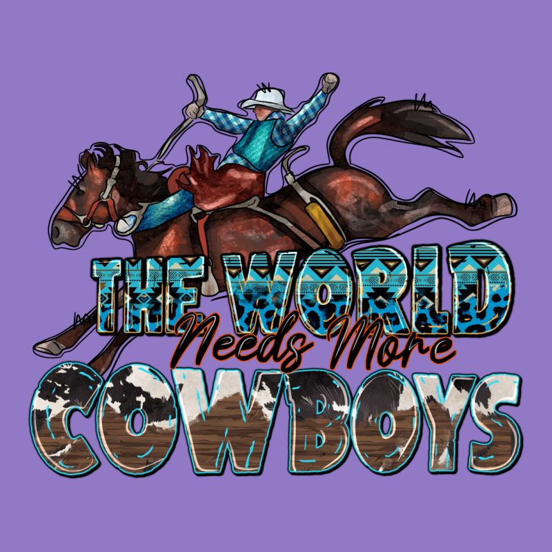The World Needs More Cowboys Urban Hoodie by Zillion Design Studio | Teevron