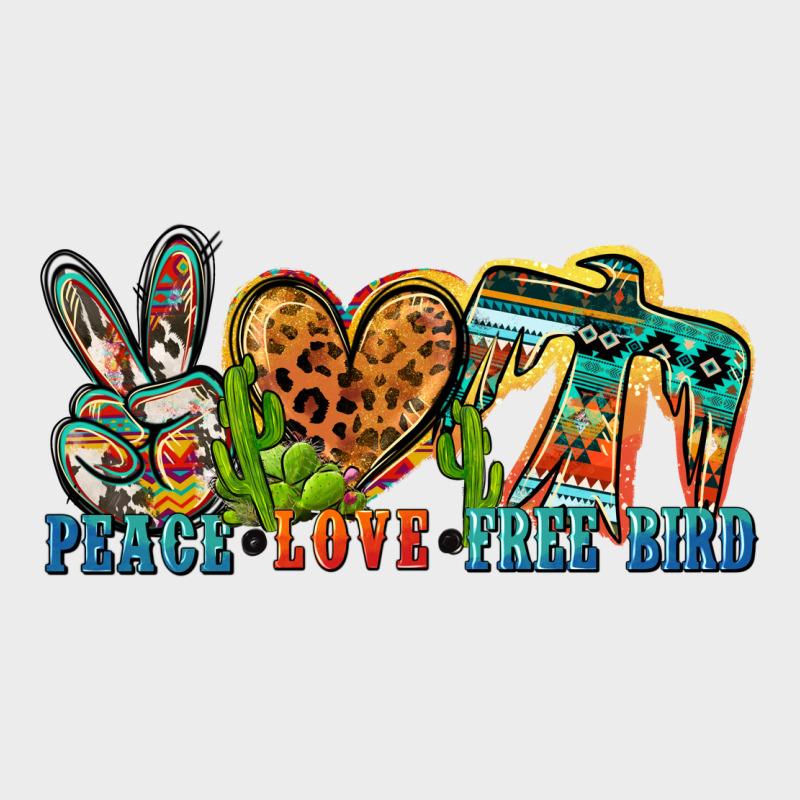 Peace Love Free Bird Urban Hoodie by Zillion Design Studio | Teevron