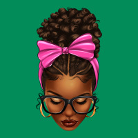Afro Messy Bun Pink Bow Urban Hoodie | Teevron