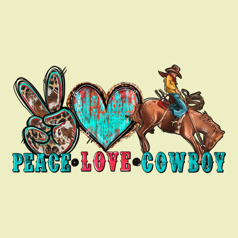 Peace Love Cowboy Urban Hoodie by Zillion Design Studio | Teevron