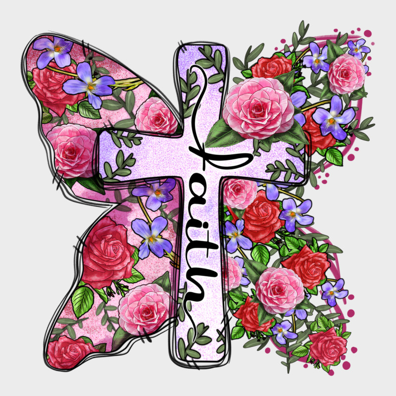 Faith Butterfly Cross Urban Hoodie by Zillion Design Studio | Teevron