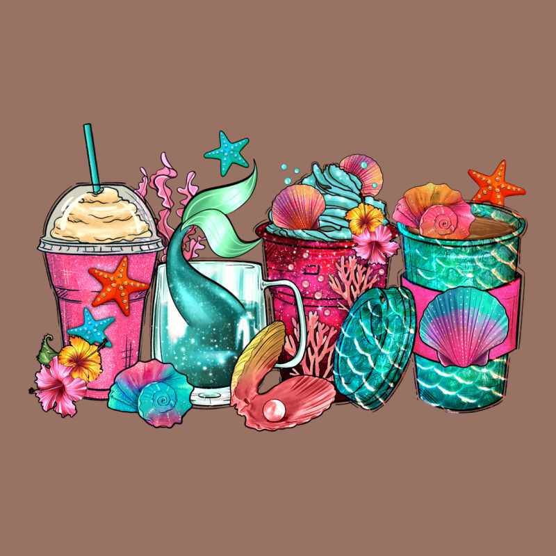 Mermaid Tail Coffee Cups Premium Hoodie by Zillion Design Studio | Teevron