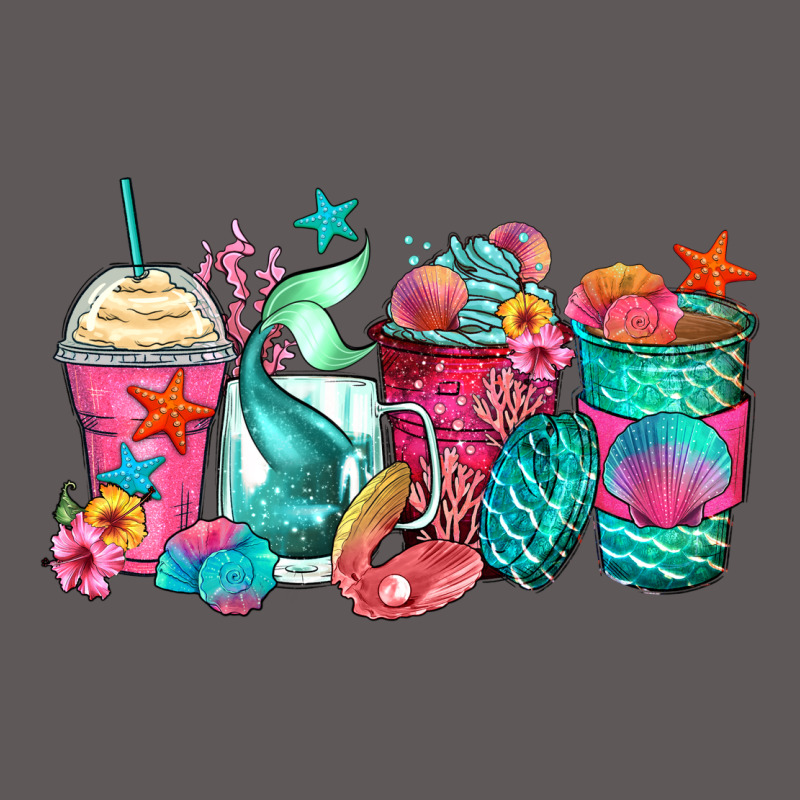 Mermaid Tail Coffee Cups Premium Hoodie by Zillion Design Studio | Teevron
