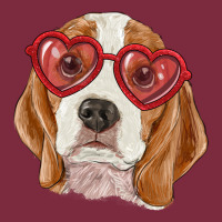 Beagle With Love Glasses Premium Hoodie | Teevron