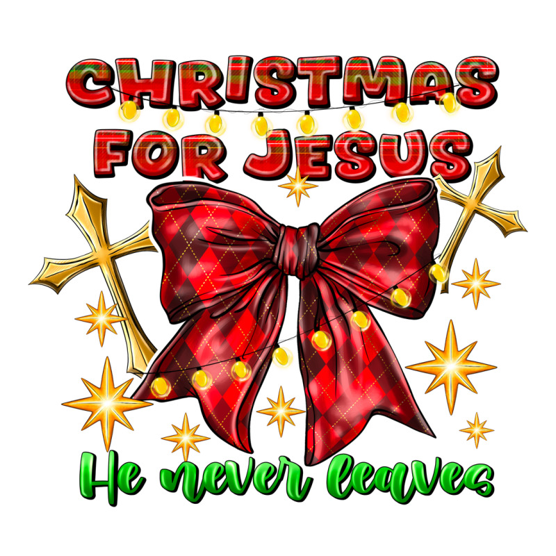 Festive Christmas Message With Crosses Premium Tee by CowhideDigitalArt | Teevron