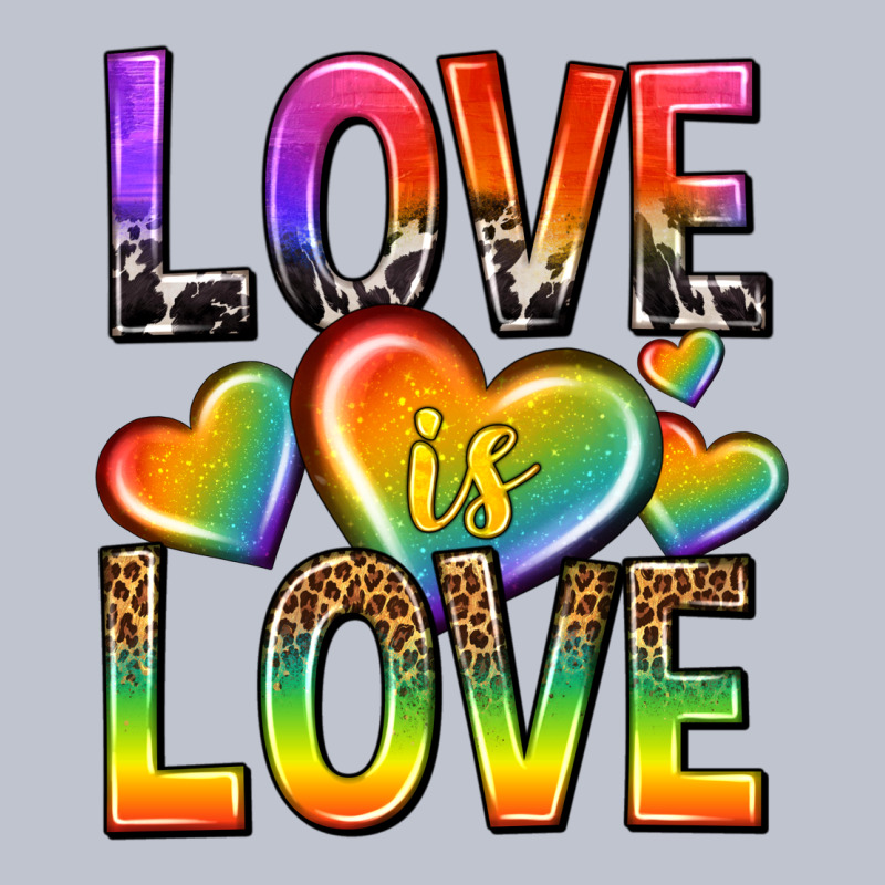 Love Is Love With Hearts Premium Hoodie by texasbilliewilder | Teevron