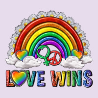 Love Wins With Daisy And Heart Premium Hoodie | Teevron