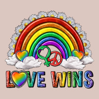 Love Wins With Daisy And Heart Premium Hoodie | Teevron