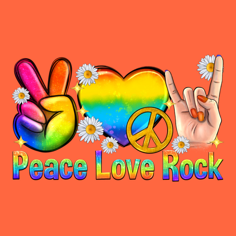 Peace Love Rock Pride Premium Hoodie by texasbilliewilder | Teevron