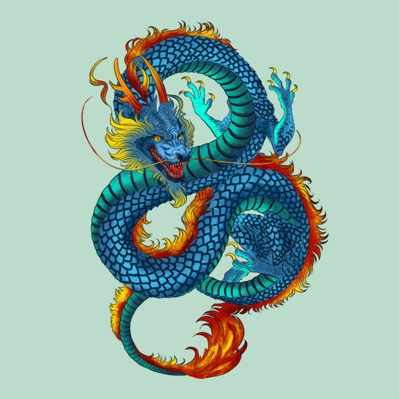 Blue Dragon Premium Hoodie by RanaPortraitStore | Teevron