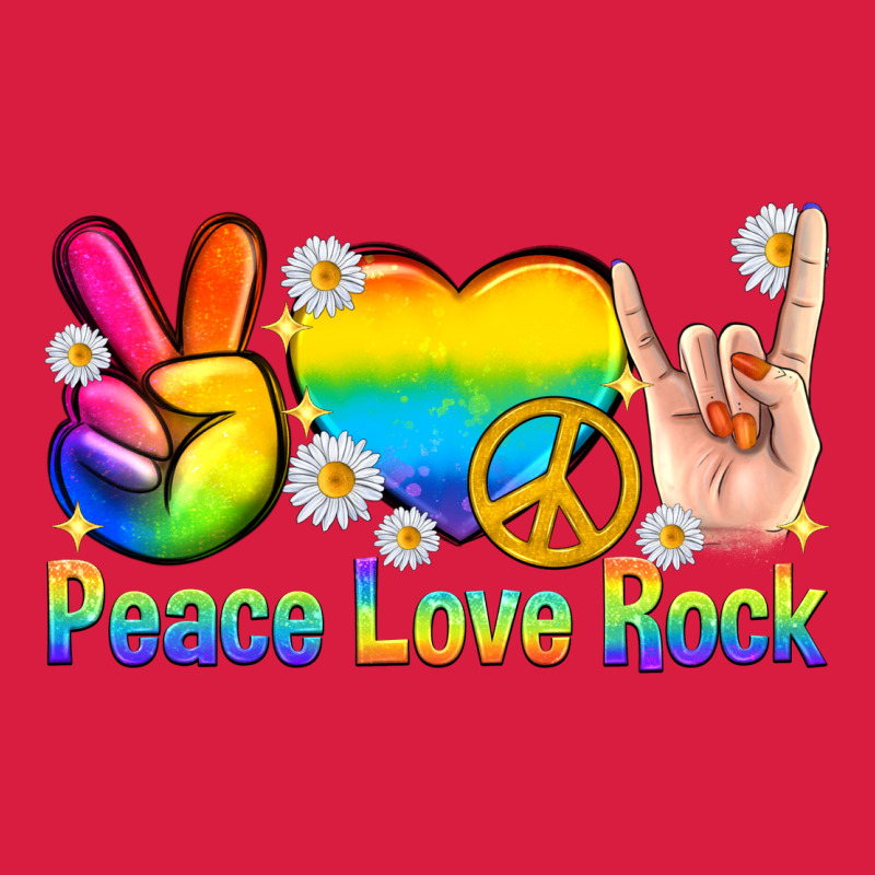 Peace Love Rock Pride Premium Hoodie by texasbilliewilder | Teevron