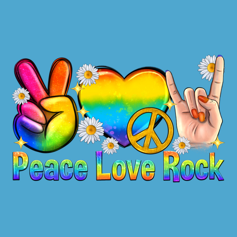 Peace Love Rock Pride Premium Hoodie by texasbilliewilder | Teevron