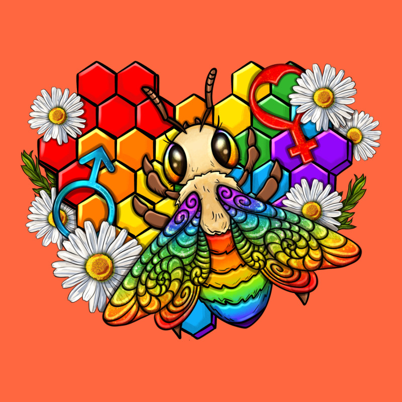 Pride Bee With Daisy Lgbtq Premium Hoodie by texasbilliewilder | Teevron